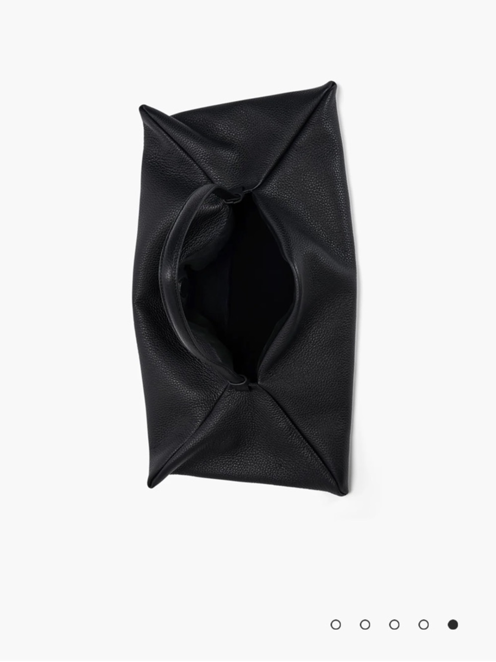 Altuzarra ORIGAMI BAG Black Women’s Leather Shoulder Bag - Minimal Slouch Tote - Picture 3 of 5